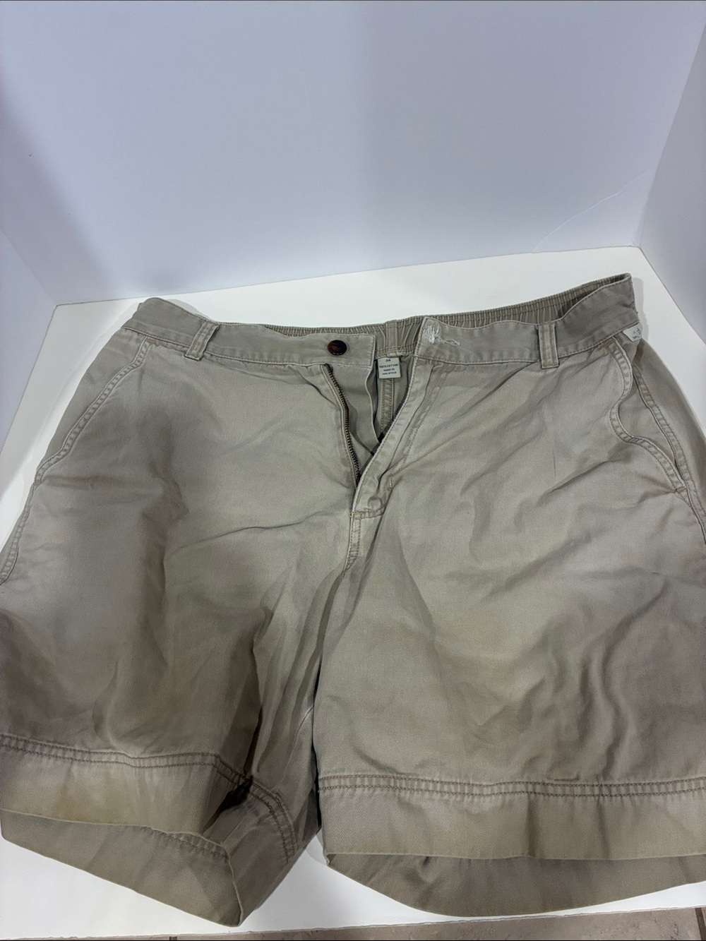 Kahala Men's Flat Front Tan Shorts –